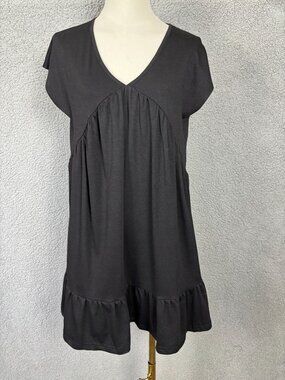Zaful Women's Summer Vacation Dress V-Neck Black  Size Small New With Tag's